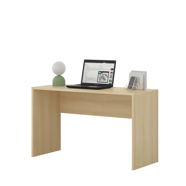 Armadio per cameretta 251x215h cm con scrivania e libreria verde salvia rovere Elvira