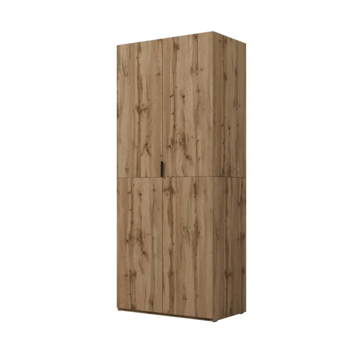 Armadio 90x215h cm 2 ante battenti rovere Niman
