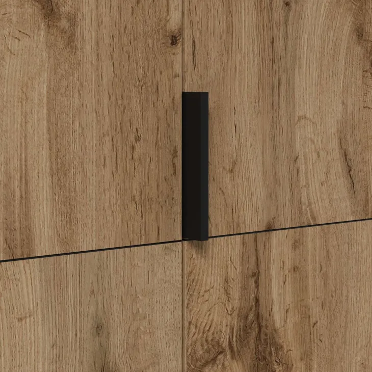 Armadio 90x215h cm 2 ante battenti rovere Niman