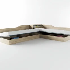 Camera doppio letto completa design rovere sonoma Caronte