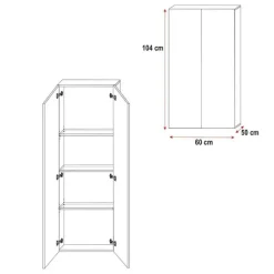 Cameretta bambini completa 2 letti singoli bianco rosa Diego Gihome®