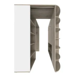 Cameretta 352x124cm con cabina armadio rovere beige champagne Fabio Gihome®