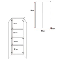 Cameretta 254x120cm 1 letto soppalco bambini bianco fucsia lucido Simone Gihome®
