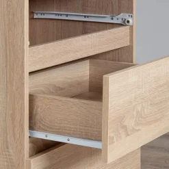 Cassettiera 160x120h cm moderna 10 cassetti rovere Living