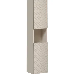 Colonna bagno sospesa 30x140h cm 1 anta beige cashmere Neutry