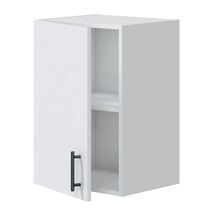 Cucina completa lineare 240 cm componibile bianco lucido rovere Kimera 1