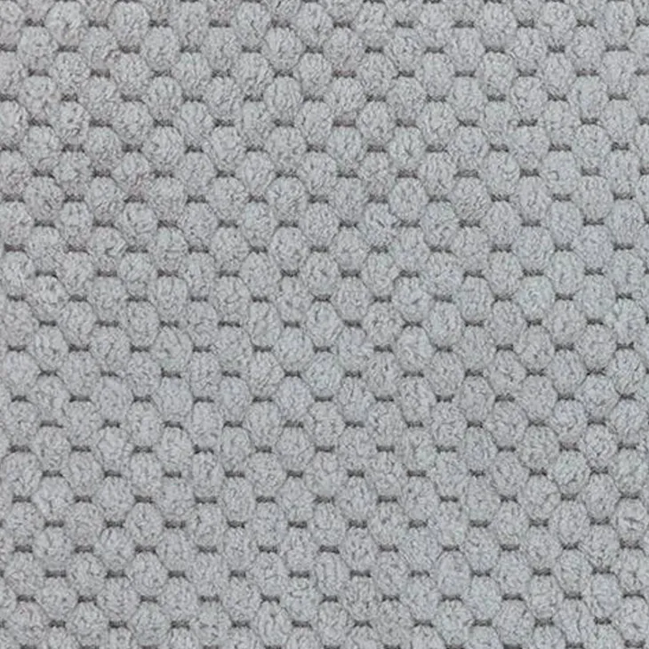 Divano letto angolare 3 posti 244x165cm tessuto grigio Lollypop