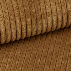 Divano letto angolare reversibile 260x160cm velluto a coste giallo senape Scintilla
