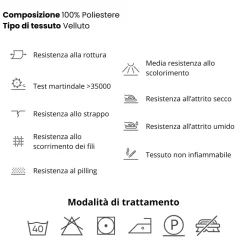 Divano letto angolare sinistro 3 posti 258x167cm tessuto petrolio Lushify
