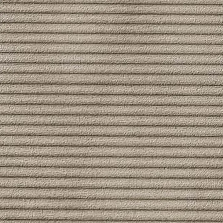 Divano letto matrimoniale 3 posti 248x90cm velluto a coste tortora Slurp