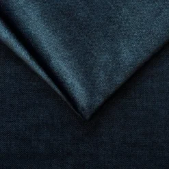 Divano letto regolabile angolare destro 5 posti 353x214cm tessuto blu Calmora