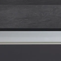 Isola cucina centrale 160x90 cm 2 ante antracite piano grigio pietra Gourmet