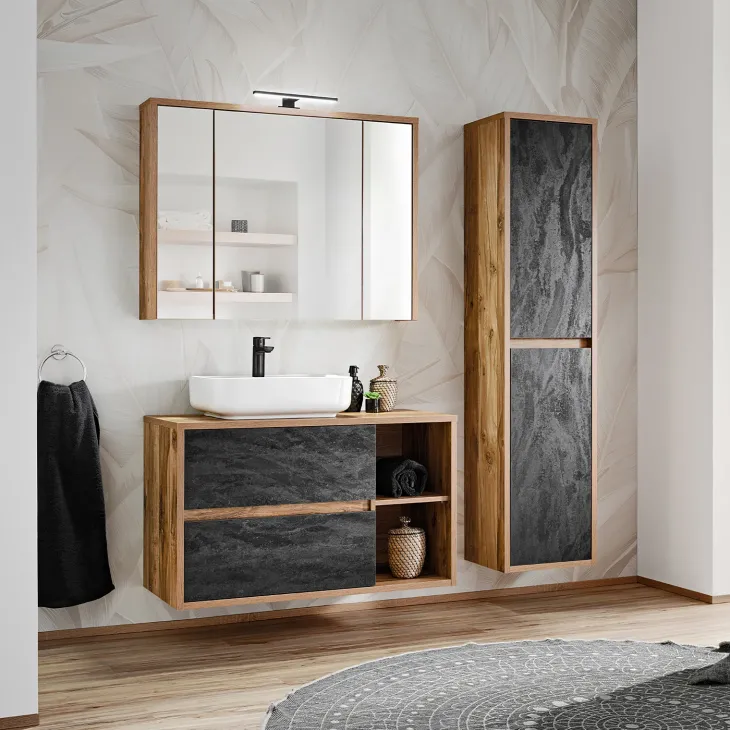Lavabo bagno da appoggio 50x40cm ceramica bianco Delty
