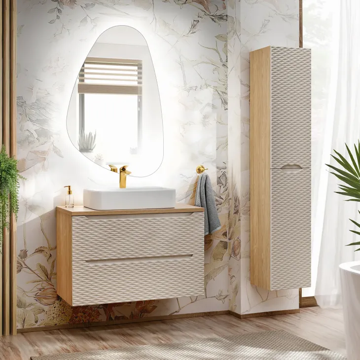 Lavabo bagno da appoggio 55x38cm ceramica bianco Spigol
