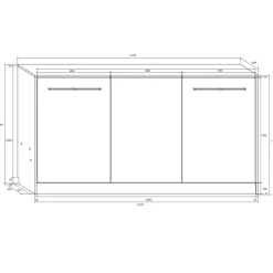 Letto a scomparsa orizzontale 90x200cm singolo bianco pino grigio grafite Alvin Gihome®