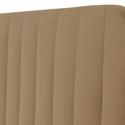 Letto contenitore alla francese 140x200cm imbottito velluto tortora Poffi