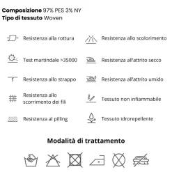 Letto contenitore una piazza e mezza 120x195 imbottito tessuto antracite CozyHaven