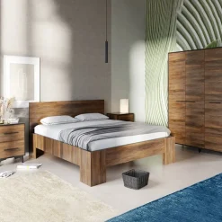 Letto matrimoniale 160x200cm noce Line