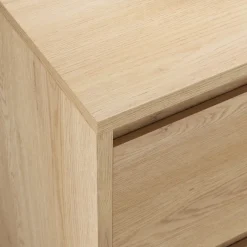 Madia moderna 138x87h cm 2 ante e 3 cassetti rovere Funny