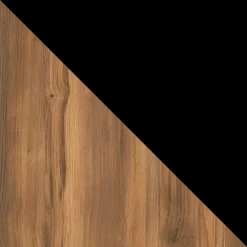 Madia moderna 190x80h cm 3 ante serigrafato rovere nero Duplo