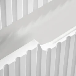 Mobile bagno sospeso 60cm cannettato 2 cassetti bianco rovere Cleany