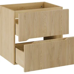 Mobile bagno sospeso 120cm cannettato rovere Pretty