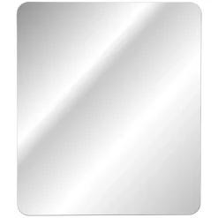 Mobile bagno sospeso 60cm cannettato con lavabo da incasso, colonna e specchio bianco Autentic