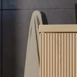 Mobile bagno sospeso 60cm cannettato 2 cassetti rovere Pretty
