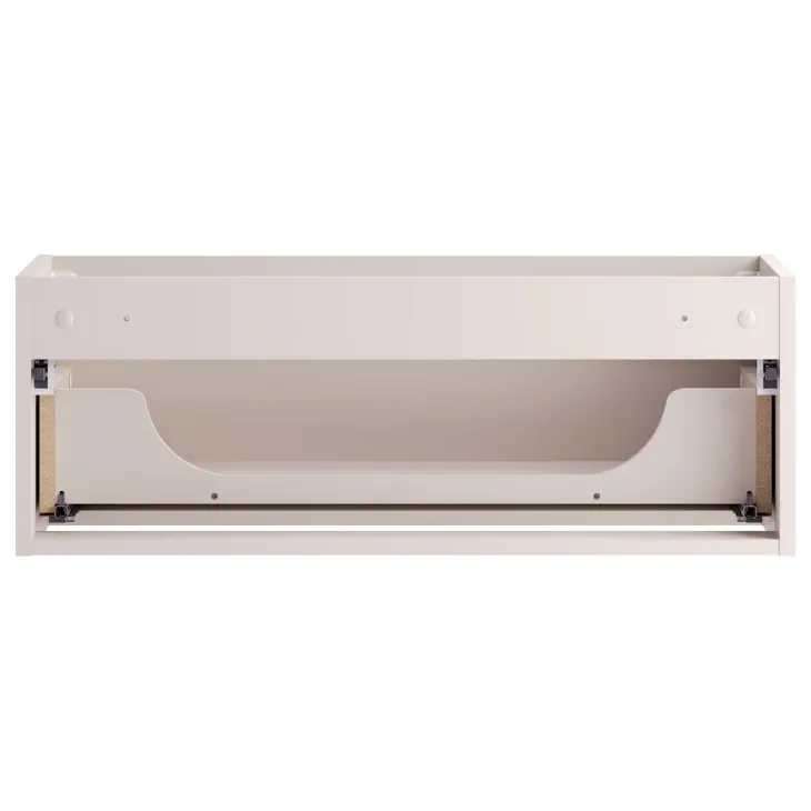 Mobile bagno sospeso 80cm cannettato con lavabo 1 cassetto beige Cleany