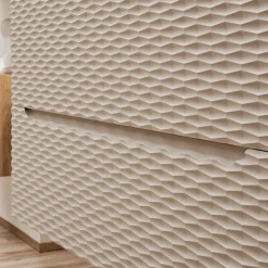 Mobile bagno sospeso 120cm 2 cassetti beige rovere Swim