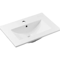 Mobile bagno sospeso 60cm 2 cassetti con lavabo rovere Rovery