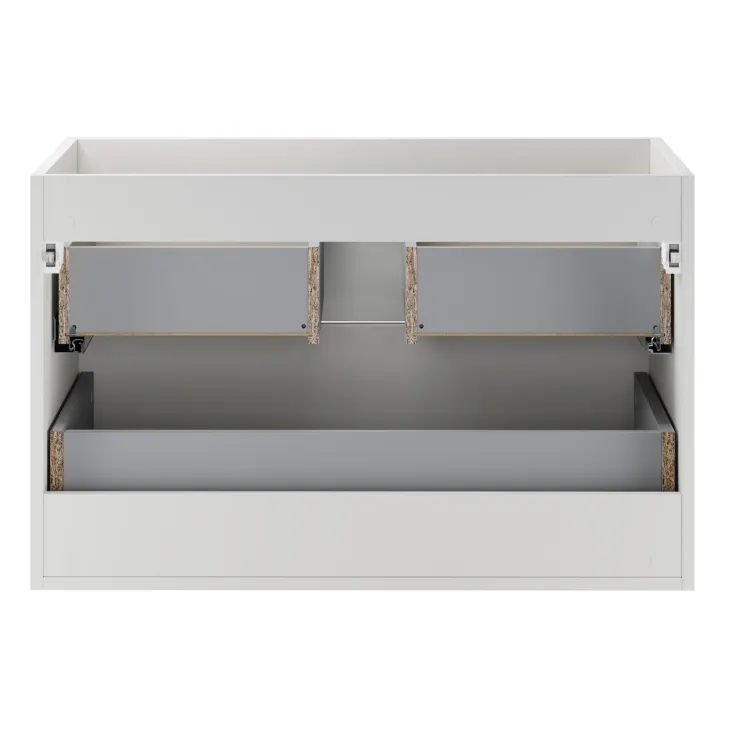 Mobile bagno sospeso 80cm 2 cassetti bianco rovere Speranza