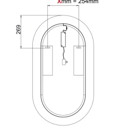 Mobile bagno sospeso 80cm cm con lavabo, specchio, colonna e cubotti quercia antracite Limpid