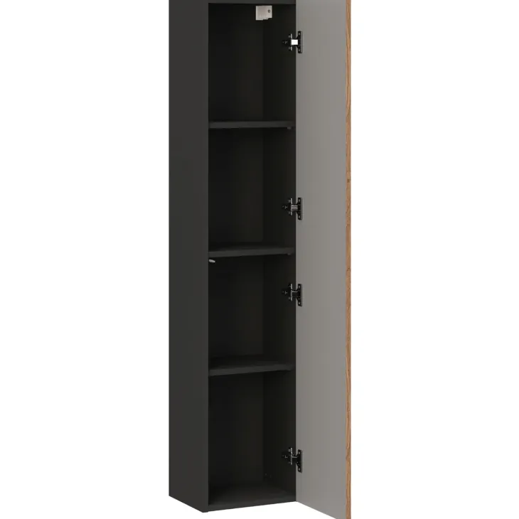 Mobile bagno sospeso 80cm con colonna noce Walnuts