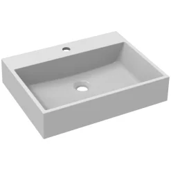 Mobile bagno sospeso 100cm con lavabo, specchio e 2 colonne bianco Krom