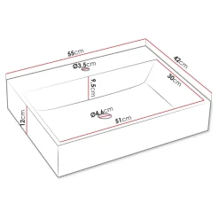 Mobile bagno sospeso 100cm con lavabo, specchio e 2 colonne nero Krom