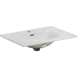 Mobile bagno sospeso 60cm con lavabo e colonna noce Walnuts