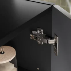 Mobile bagno sospeso 80cm con lavabo e colonna noce Walnuts