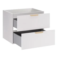 Mobile bagno sospeso 60cm con lavabo 2 cassetti bianco Speranza