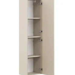 Mobile bagno sospeso fresato 80cm con colonna beige Sand
