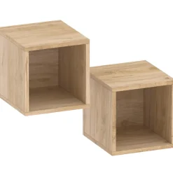 Mobile ingresso consolle 98x196h cm pannello cannettato rovere chiaro marrone bronzo Sunset Decor 1002