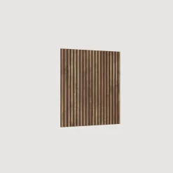 Mobile ingresso sospeso consolle 138x240h cm pannello cannettato ossido rovere scuro Sunset Decor 1019