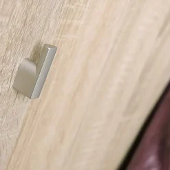Mobile ingresso 180x203h cm con specchio e appendiabiti rovere sonoma California 3 Gihome®