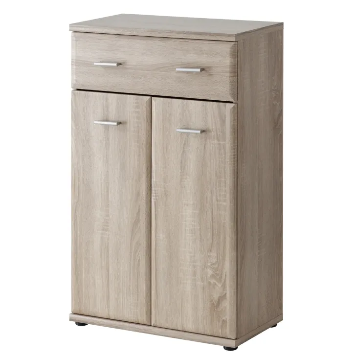 Mobile ingresso 120x203h cm con specchio e appendiabiti rovere sonoma California 2 Gihome®