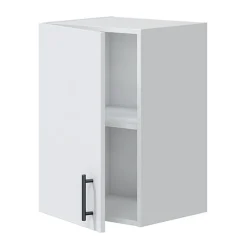 Mobile pensile multiuso 40x60h cm componibile 1 anta bianco lucido Kimera