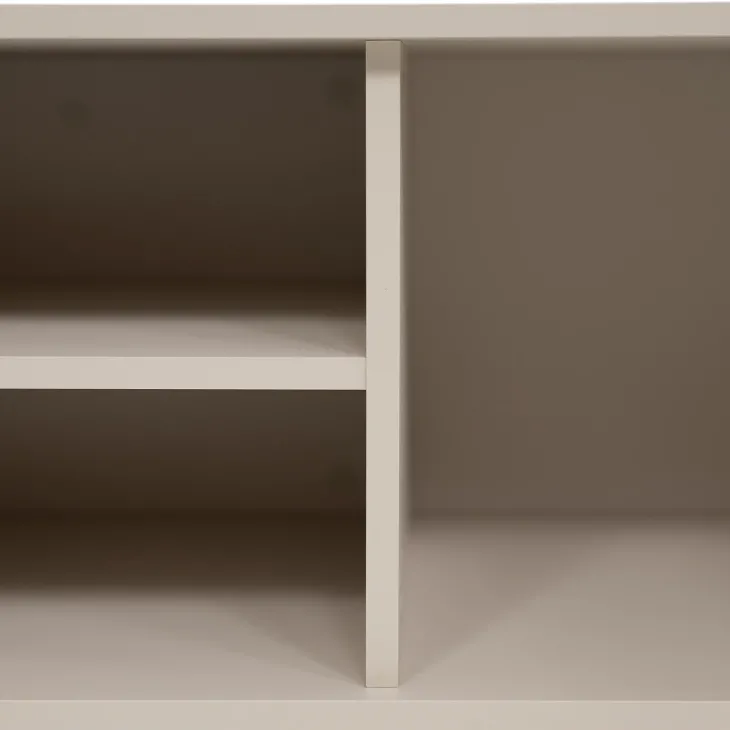 Mobile porta tv 175x54h cm cannettato 2 ante beige cashmere Zurik