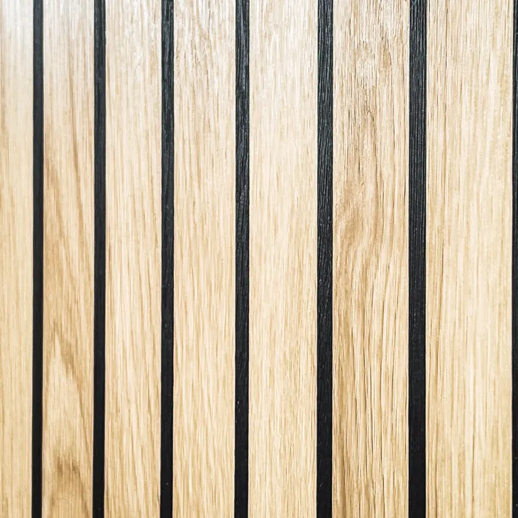 Modulo basso ingresso 2 ante 60x46h cm stampa a righe rovere rustico antracite California Gihome®
