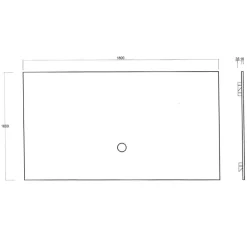 Parete attrezzata sospesa 207x180h cm effetto travertino rovere chiaro Sunset Decor 1046