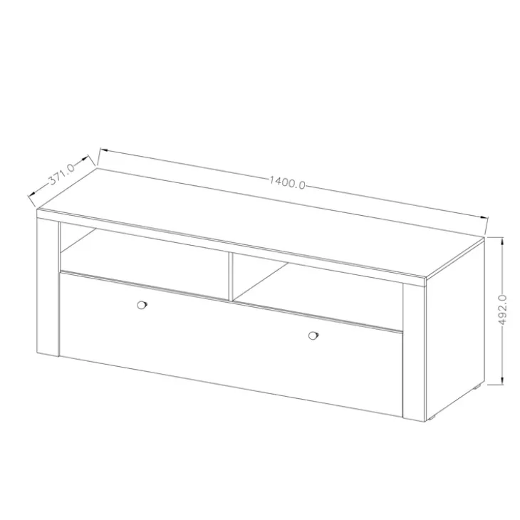 Parete attrezzata 325x206h cm rovere Paloma 2