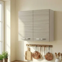 Pensile scolapiatti 80x72h cm 2 ante rovere olmo Talise